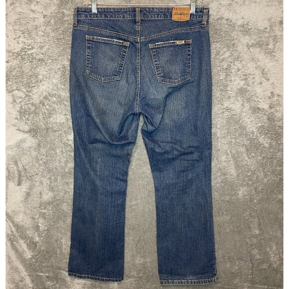 Signature Levis Women Stretch Low Rise Bootcut Dirty Wash Denim Jean 16W Plus - Picture 2 of 14